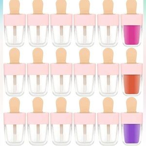 BRAND NEW 30 Pieces Pink Ice-cream Shaped Lip Gloss Tubes
